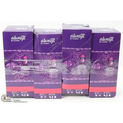 4 BOXES OF ALWAYS ACTIVE PANTY LINERS