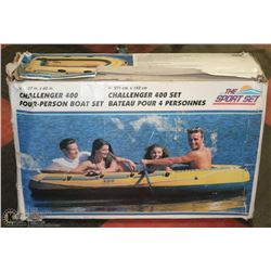 107" X 60" CHALLENGER 400 4-PERSON BOAT SET