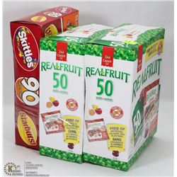 2 BOXES OF REAL FRUIT GUMMIES SOLD WITH BOX OF