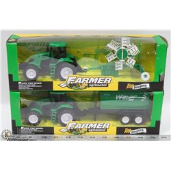 TWO SEALED NEW TRACTOR FARM TOY