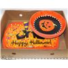 Image 1 : BOX OF NEW HALLOWEEN TRAYS INCL 10 ROUND AND