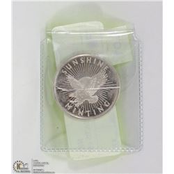 .999 SILVER HALF TROY OUNCE COIN.