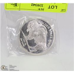 .999 SILVER BUFFALO ONE TROY OUNCE COIN.