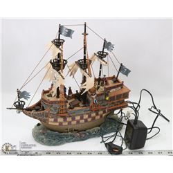 HALLOWEEN LEMAX  SPOOKY TOWN PIRATE SHIP WITH