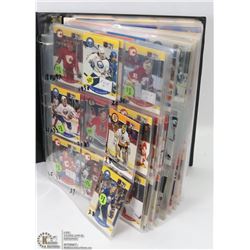 BINDER OF ASSORTED HOCKEY CARDS 500+