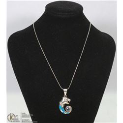 .925 SILVER CHAIN WITH .925 SILVER JAGUAR PENDANT