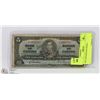 Image 1 : 1937 CANADIAN $5.00 BILL.
