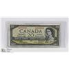 Image 1 : 1954 CANADIAN $20 DEVILS FACE BILL.