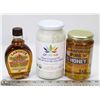 Image 1 : LOT WITH MAPLE SYRUP, PRANAVA VIRGIN COCONUT OIL