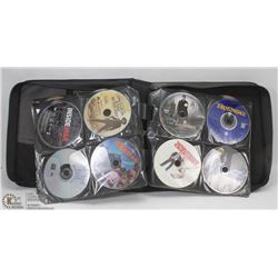 BLACK DVD CASE W/OVER 110 STORE BOUGHT