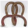 Image 1 : SET OF 4 OFFICIAL DIAMOND HORSE SHOES