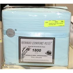BAMBOO DOUBLE SIZE COMFORT PLUS TEAL 1800