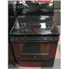 Image 1 : 30" GE BLACK 4 BURNER FLAT TOP STOVE