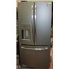 Image 1 : GE DOUBLE DOOR BOTTOM FREEZER PEWTER COLOR
