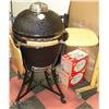 Image 3 : NEW BLACK 22" KAMADO BBQ GRILL CERAMIC COOKER,