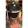Image 1 : NEW BLACK 21.5" KAMADO BBQ GRILL CERAMIC COOKER,