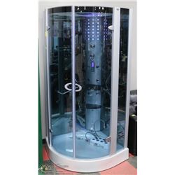 WMK STEAM SHOWER WITH LED LIGHTING, EXHAUST
