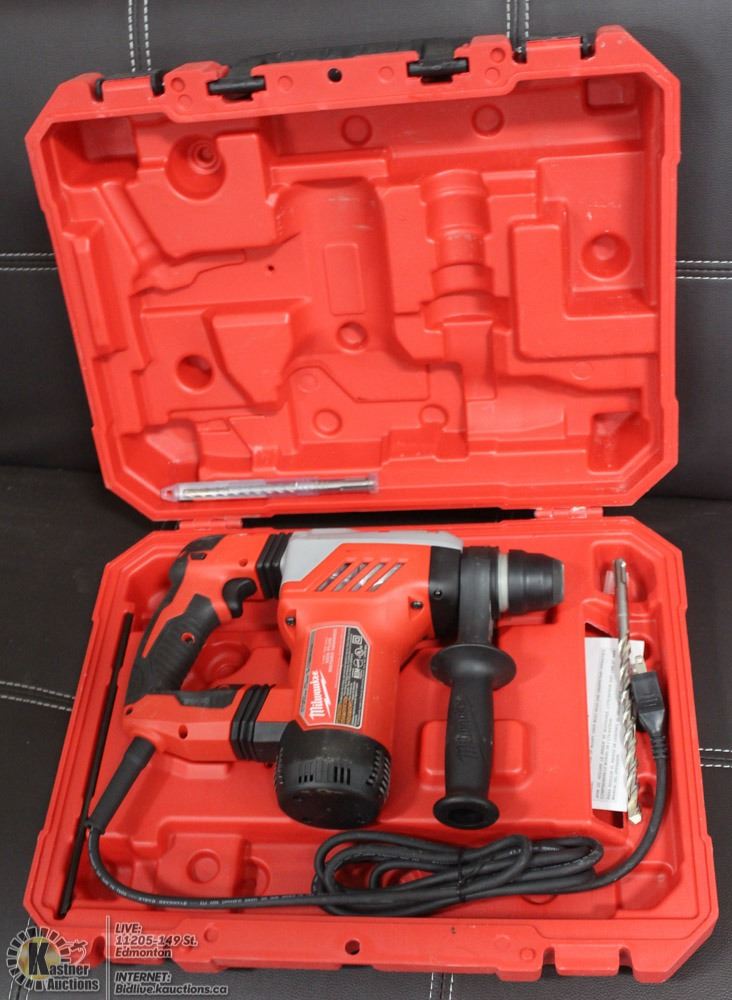 NEW MILWAUKEE 11/2" SDS PLUS ROTARY HAMMER DRILL. Kastner Auctions