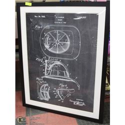SHOWHOME FRAMED HELMET DIAGRAM PICTURE