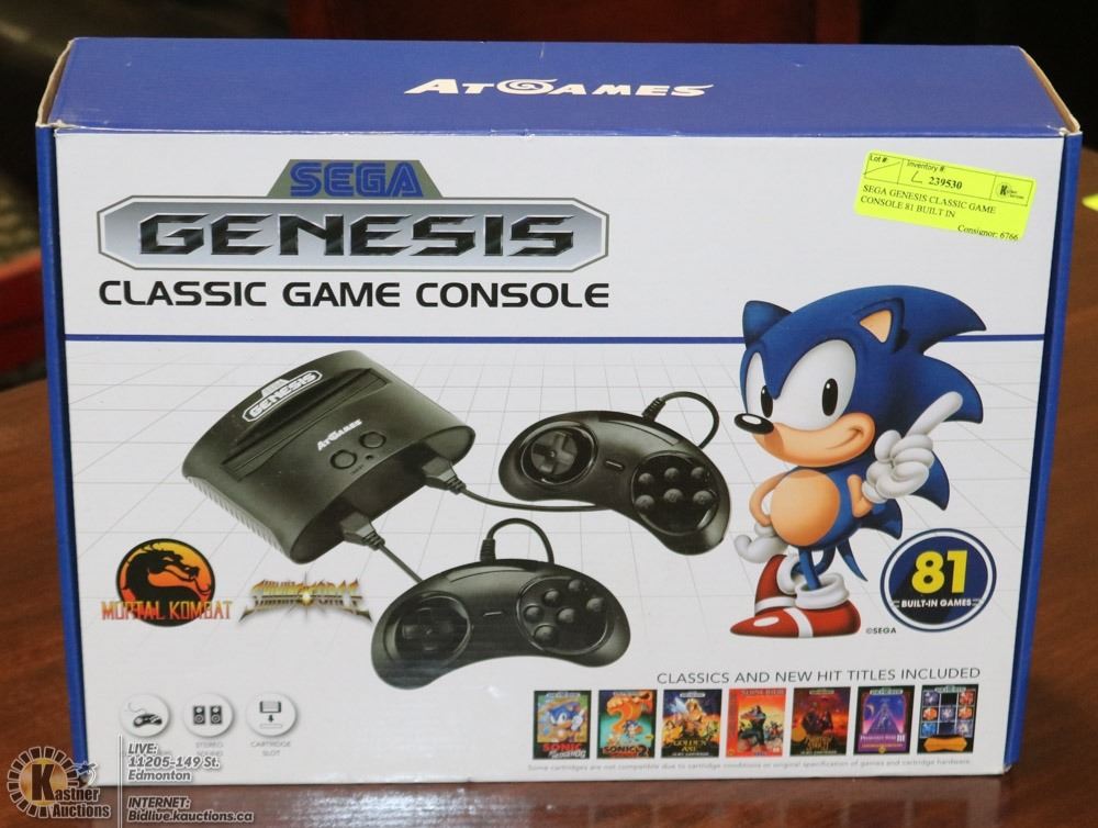 SEGA GENESIS CLASSIC GAME CONSOLE 81 BUILT IN