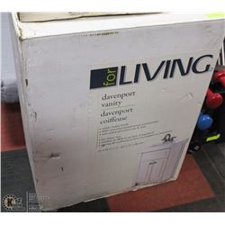 NEW LIVING DAVENPORT VANITY WHITE MATTE FINISH