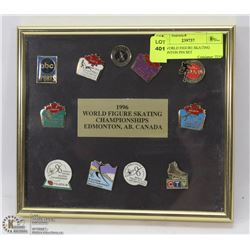 1996 WORLD FIGURE SKATING EDMONTON PIN SET