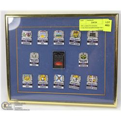 1991 LABATT CANADA CURLING CHAMPIONSHIP PIN SET