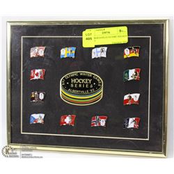 1992 ALBERTVILLE OLYMPIC HOCKEY PIN SET