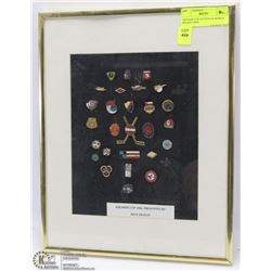 VINTAGE COLLECTION OF WORLD HOCKEY PINS