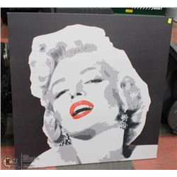 MARILYN MONROE CANVAS ART 35.5" X 35.5"