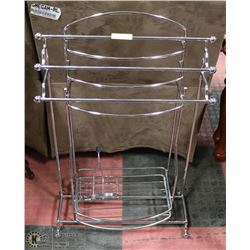 3 STAINLESS STEEL BATHROOM RACKS