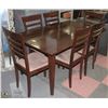 Image 1 : WOOD DINING ROOM TABLE WITH 6 CHAIRS