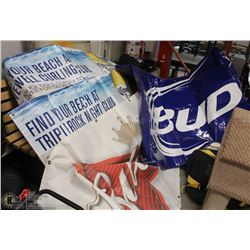 LOT OF BANNERS INC. CORONA BANNERS 5 FEET LONG