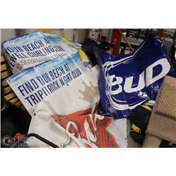 LOT OF BANNERS INC. CORONA BANNERS 5 FEET LONG