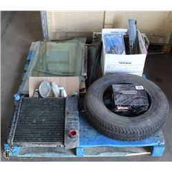 PALLET OF 1980'S CHEVROLET CHEVETTE PARTS