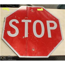 AUTHENTIC METAL STOP SIGN