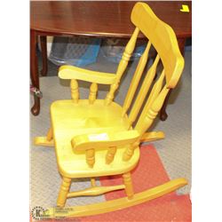 CHILDREN'S WOOD ROCKING CHAIR