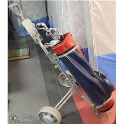 NORTHWESTERN GOLF CLUBS W/CADDIE