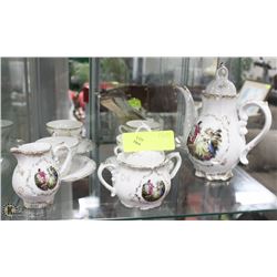 13 PC. HAND PAINTED MINI TEA SET