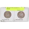 Image 1 : 1980 AND 1981 CANADIAN 50 CENT PIECES