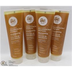 4- 296ML BOTTLES OF BE BETTER MACADAMIA NUT SHAMPOO