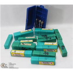 LOT OF 19 ROUTER BITS - 8 OF THEM ARE NEW