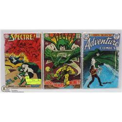 SET OF OLD SPECTRE COMICS FROM 1968 & 1974