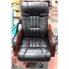 Image 1 : LEATHERETTE HYDRAULIC 28" OFFICE CHAIR.
