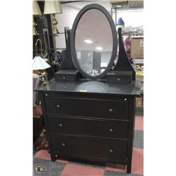 3 DRAWER DRESSER WITH MIRROR