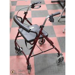 FOLDING WALKER WITH WHEELS-ON CHOICE