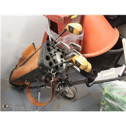 MACGREGOR GOLF CLUBS WITH CADDIE