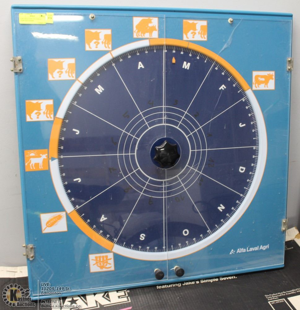 COW GESTATION CYCLE WALL CHART PLANNER Kastner Auctions cow-gestation-cycle-wall-chart-planner-kastner-auctions