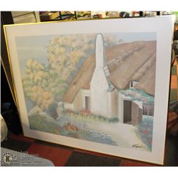 FRAMED CANVAS COUNTRYSIDE HOME PAINTING