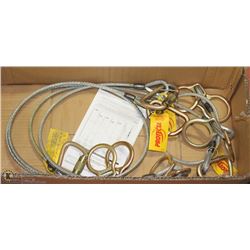 BOX OF 4 CABLE SLINGS